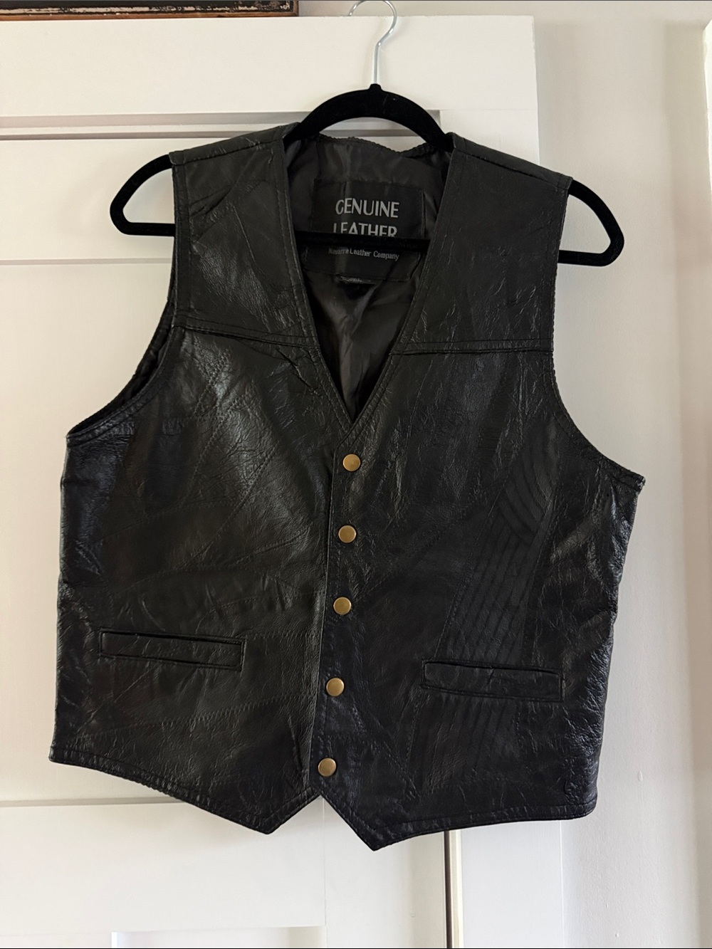 Navarre leather genuine leather vest